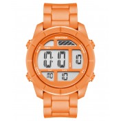 Mens Digital Chronograph Resin Strap Orange Watch