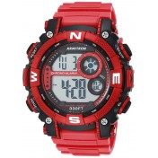 Men's Digital Chronograph Resin Strap Red Watch