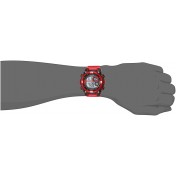 Men's Digital Chronograph Resin Strap Red Watch