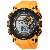 Mens Digital Chronograph Resin Strap Yellow Watch