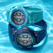 Womens Digital Chronograph Navy Watch