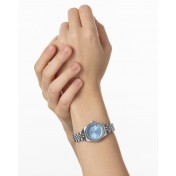 Ladies light blue watch