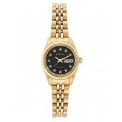 Ladies Genuine Gold and Black Watch