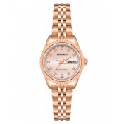 Women's genuine crystal embellished bracelet watch